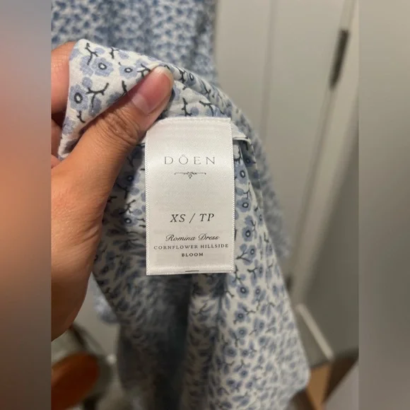 NWT Doen Romina Dress in Cornflower Hillside Bloom - Picture 11 of 11